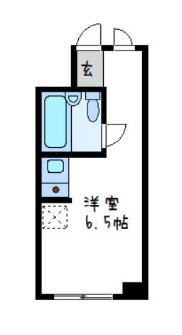 プレアール恩智II(ワンルーム/1階)の間取り写真