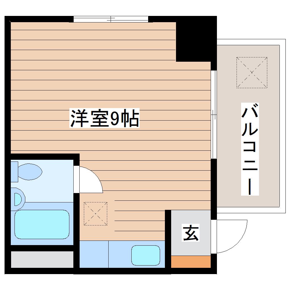 京急仙台プラザ(ワンルーム/2階)の間取り写真