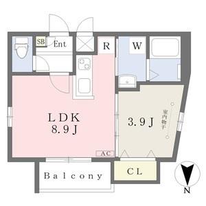 CHERIM桜本町(1LDK/3階)の間取り写真