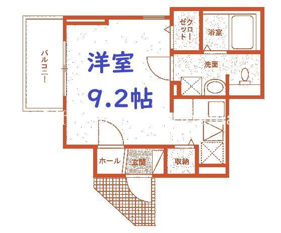 サンフローリッシュ II(ワンルーム/1階)の間取り写真