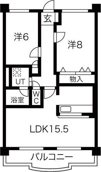 BOLSONT(2LDK/1階)の間取り写真