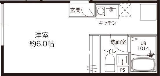 レピュア蓮根レジデンスウエスト(ワンルーム/2階)の間取り写真