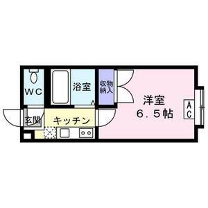 メイプル松島(1K/1階)の間取り写真