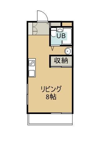 メゾンドゥエレガンス正月町(1K/1階)の間取り写真