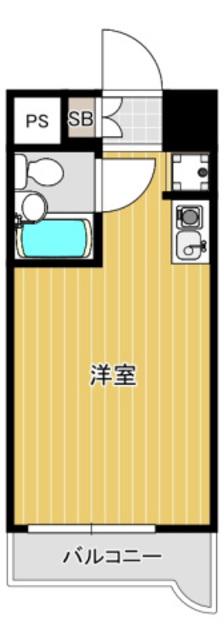 メゾン・ド・ミラージュ(ワンルーム/3階)の間取り写真
