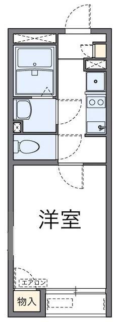 レオネクストファルコン21(1K/2階)の間取り写真