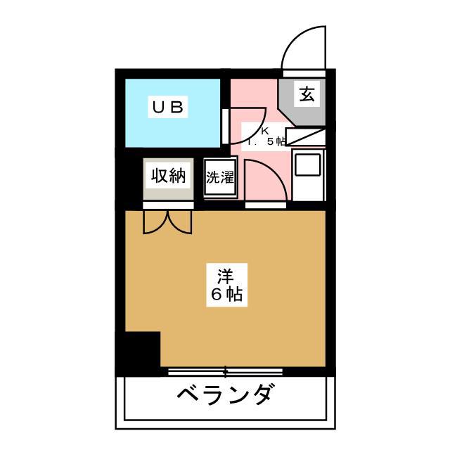 本町エスエフコート(1K/8階)の間取り写真