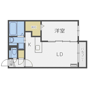 TARTINE S10(1LDK/2階)の間取り写真
