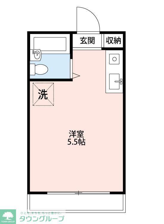 サンライフ平成(ワンルーム/3階)の間取り写真