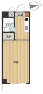 エレガンス五反野(1K/3階)の間取り写真