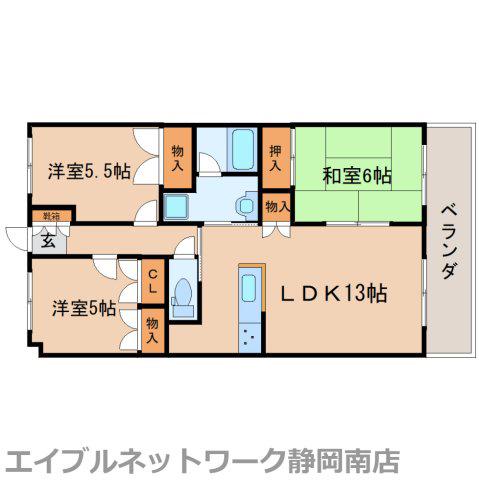 パークホームズ壱番館(3LDK/2階)の間取り写真