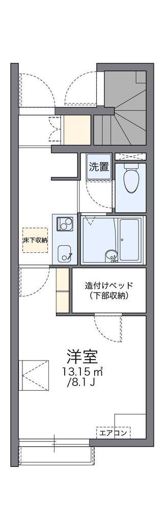 レオネクストパストラルセゾン(1K/1階)の間取り写真