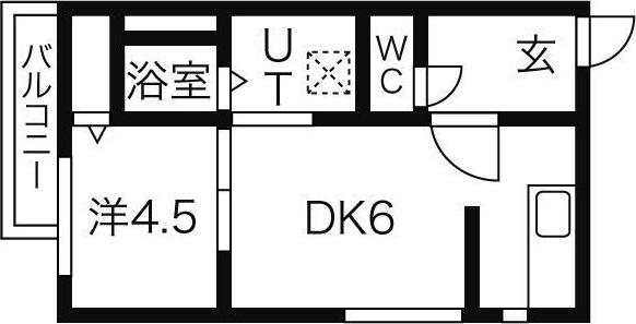 VIVACEN4(1DK/2階)の間取り写真
