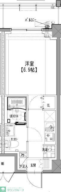 S-RESIDENCE松戸BENE(1K/4階)の間取り写真