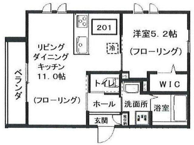 へーベルメゾン代々木上原(1LDK/2階)の間取り写真