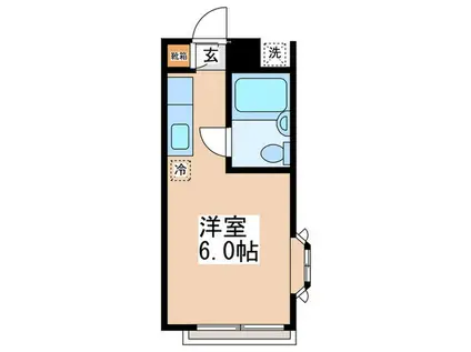 レモンホーム相武台II(ワンルーム/2階)の間取り写真