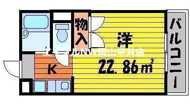 レオーネ竜之口(1K/1階)の間取り写真