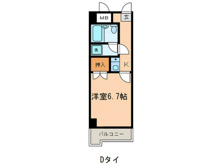 ネバーランド中原 1階階 間取り