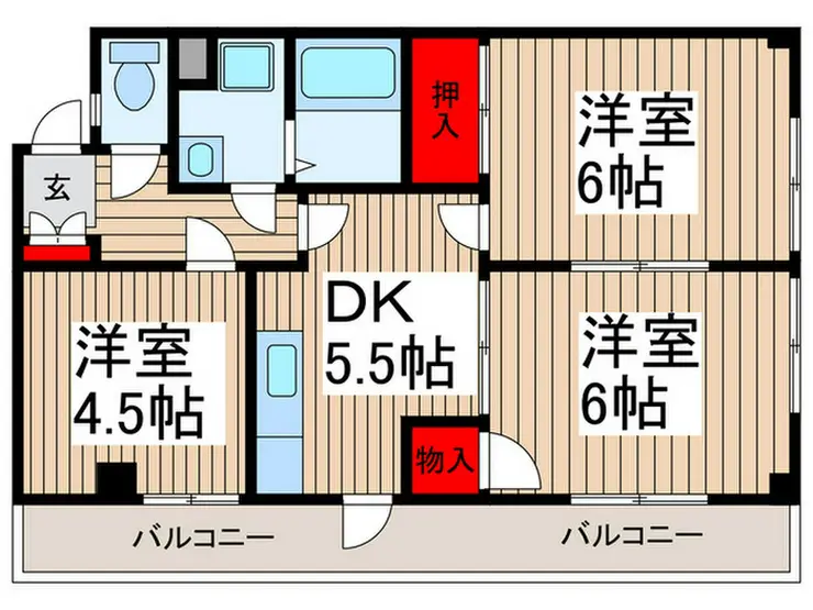 ルミエールICI 2階階 間取り