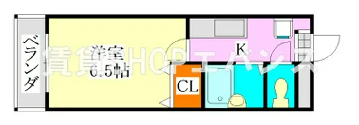 YKマンション 2階階 間取り