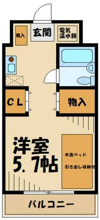 多摩学生マンション 4階階 間取り