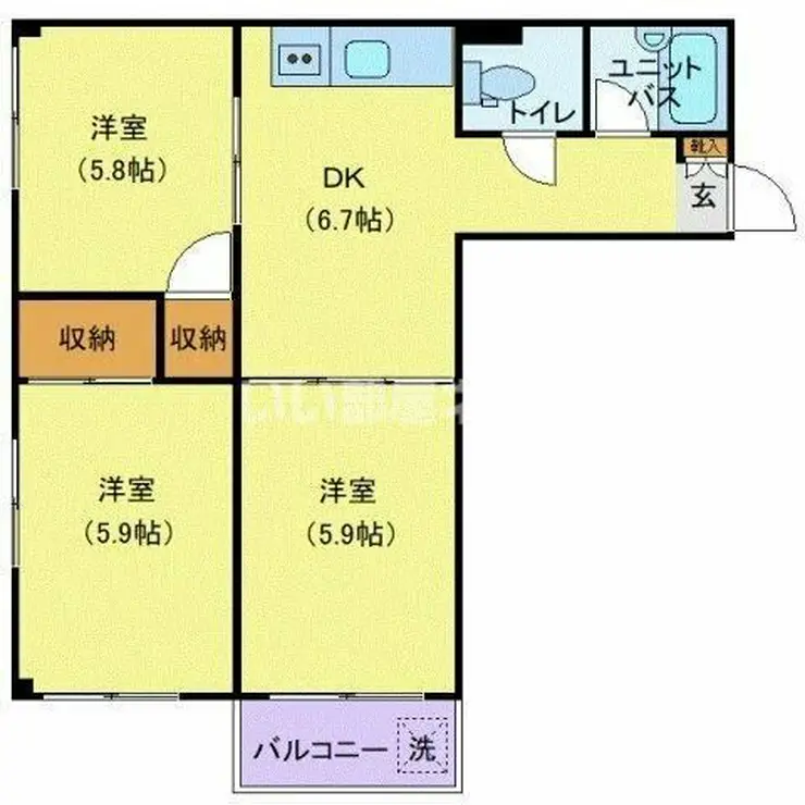 青木ビル 3階階 間取り