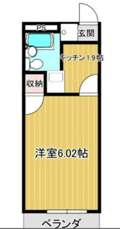 ペアシティ秀華二番館 2階階 間取り