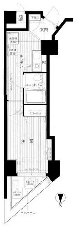 メインステージ東神田 5階階 間取り