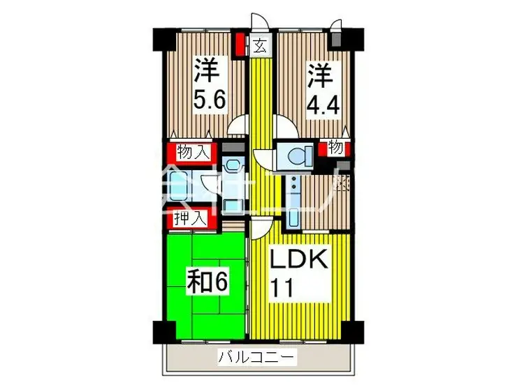 ダイヤメゾン戸田公園 7階階 間取り