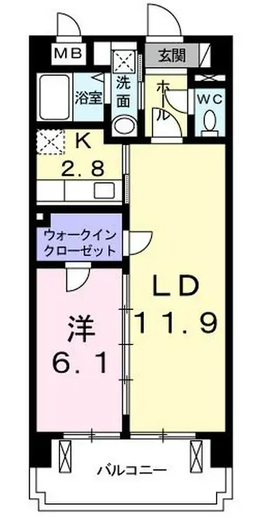 ヴィラージエ 4階階 間取り