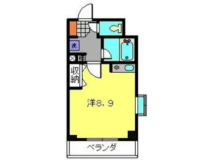 ティーリーフ横浜レジーナ(ワンルーム/1階)の間取り写真