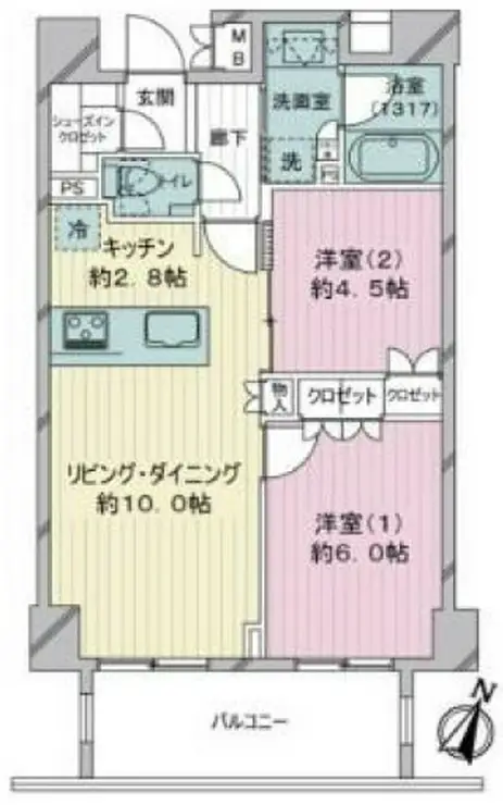 プレミスト文京音羽 4階階 間取り