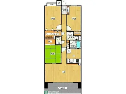 MAXMODETX-III(3LDK/4階)の間取り写真
