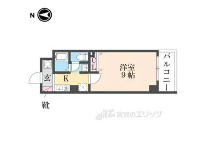 Mプラザ布施弐番館(1K/9階)の間取り写真