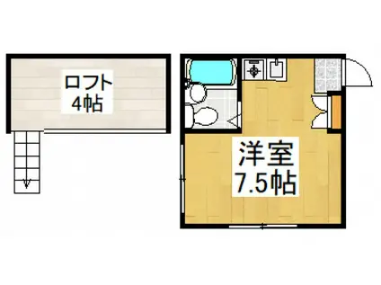 センチュリーNO1 新秋津(ワンルーム/1階)の間取り写真