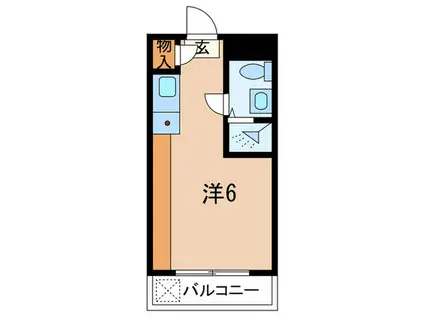 篠原ライフ(ワンルーム/3階)の間取り写真