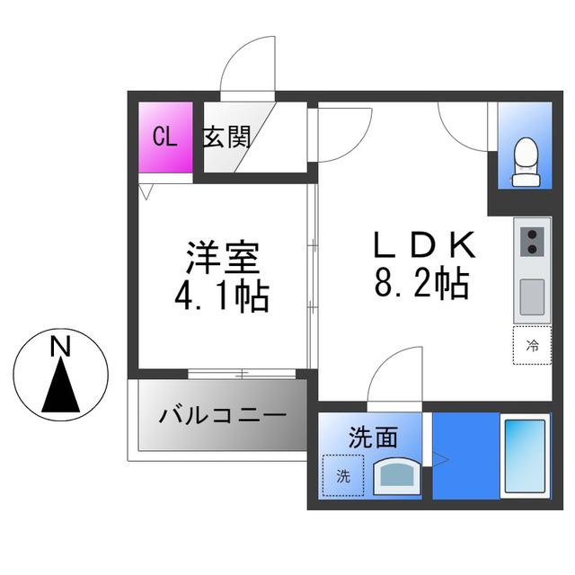 グラン ロイヤル(1LDK/1階)の間取り写真