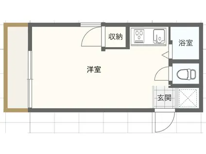 5ツリータウン(ワンルーム/3階)の間取り写真