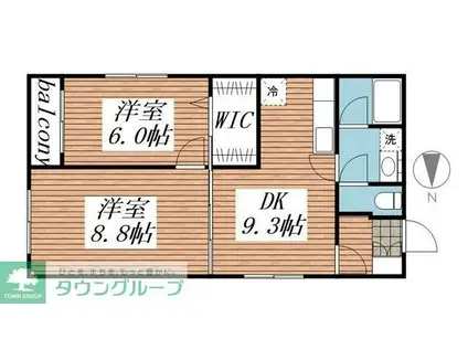 ソフィアガーデン(2LDK/3階)の間取り写真