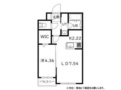 LA.DIMORA 本郷(1LDK/3階)の間取り写真