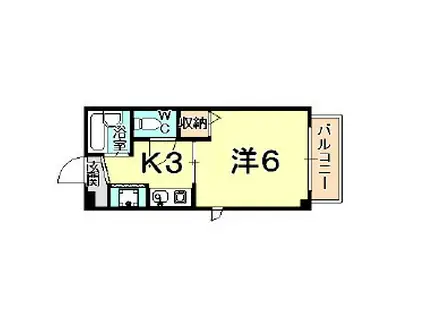 エスペランスボヌール(1K/7階)の間取り写真