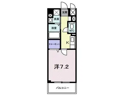 アルヴェアーレ(1K/2階)の間取り写真