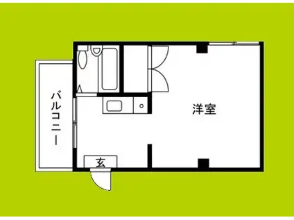 CREST(ワンルーム/5階)の間取り写真