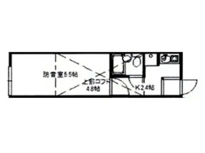 パロ千川(1K/1階)の間取り写真