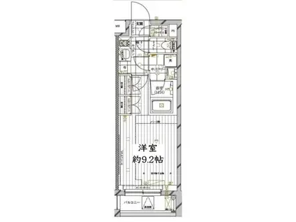 REGALIZ三軒茶屋(1K/3階)の間取り写真