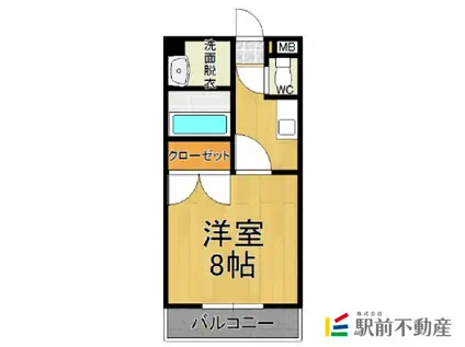 マルワノーブルエイト(1K/1階)の間取り写真