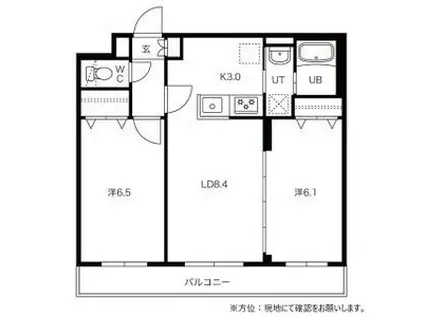 ASH MARUYAMA(2LDK/1階)の間取り写真