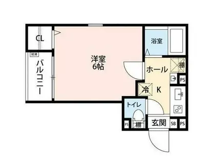 グランクオール京成立石(1K/4階)の間取り写真