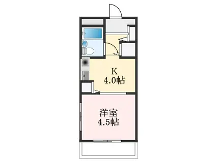 プリマベーラ藤井寺(1K/3階)の間取り写真