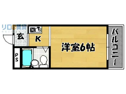 プレアール下新庄III(1K/4階)の間取り写真